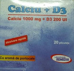 Calcium + D3, 20 plicuri